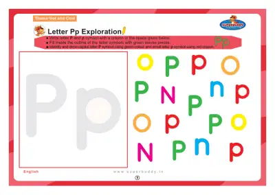 Preview of the first page of Letter Pp Exploration