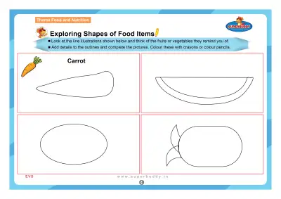 Preview of the first page of Exploring Shapes of Food Items