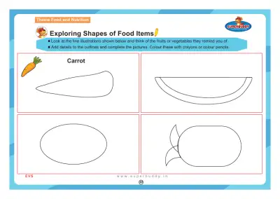 Preview of the first page of Exploring Shapes of Food Items