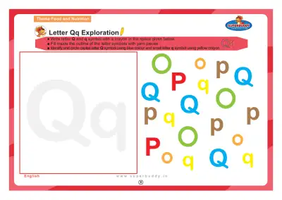 Preview of the first page of Letter Qq Exploration