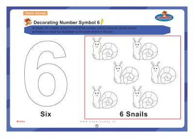 Preview of the first page of Decorating Number Symbol 6