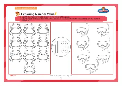 Preview of the first page of Exploring Number Value: Counting to 10