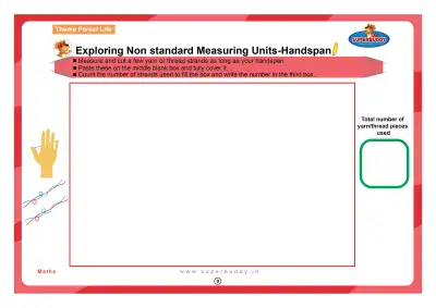 Preview of the first page of Exploring Non-Standard Measuring Units: Handspan