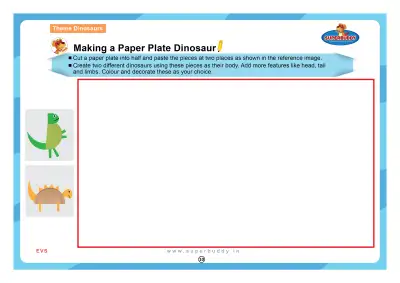Preview of the first page of Making a Paper Plate Dinosaur