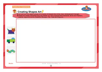 Preview of the first page of Creating Shapes Art