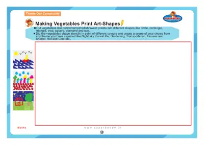 Preview of the first page of Making Vegetables Print Art-Shapes