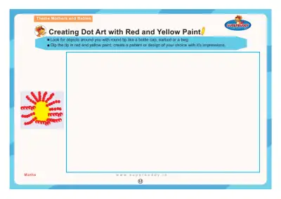 Preview of the first page of Creating Dot Art with Red and Yellow Paint