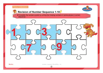 Preview of the first page of Revision of Number Sequence 1-10
