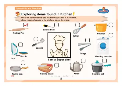 Preview of the first page of Exploring items found in Kitchen