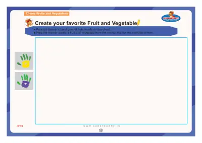 Preview of the first page of Nursery Theme 5 — Create your favorite Fruit and Vegetable