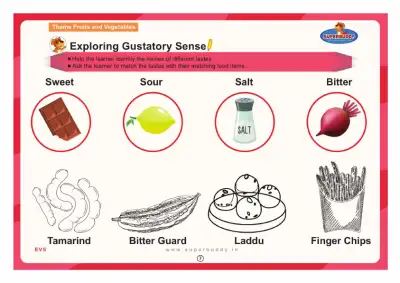 Preview of the first page of Nursery Theme 5 — Exploring Gustatory Sense