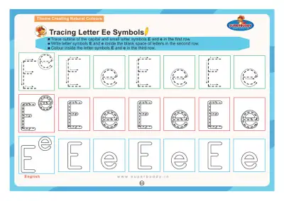 Preview of the first page of Tracing Letter Ee Symbols