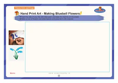 Preview of the first page of Hand Print Art - Making Bluebell Flowers