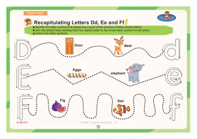 Preview of the first page of Recapitulating Letters Dd, Ee and Ff