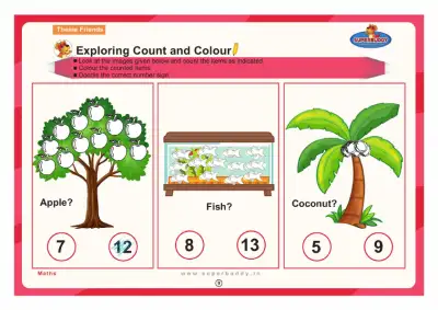 Preview of the first page of Exploring Count and Colour