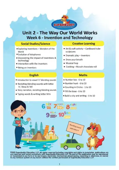 Preview of the first page of KG · Unit 2 · Week 6 — Invention and Technology