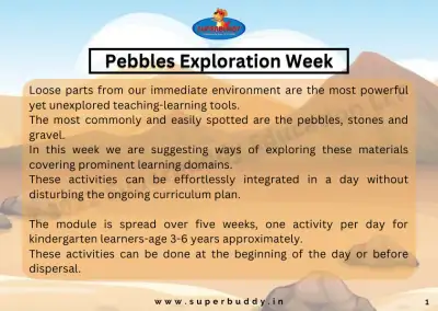 Preview of the first page of Learning Week — Pebbles Exploration Week
