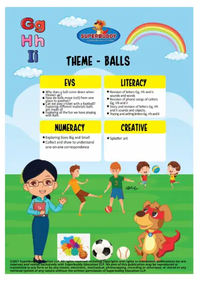 Preview of the first page of Nursery · Balls · Week 12 — Combined week package (TP + Tasksheets)