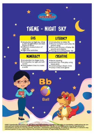 Preview of the first page of Nursery · Night Sky · Week 2 — Combined week package (TP + Tasksheets)