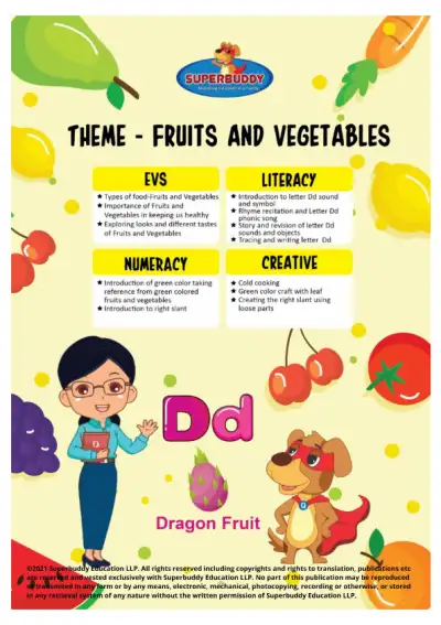 Preview of the first page of Nursery · Fruits and Vegetables · Week 5 — Combined week package (TP + Tasksheets)