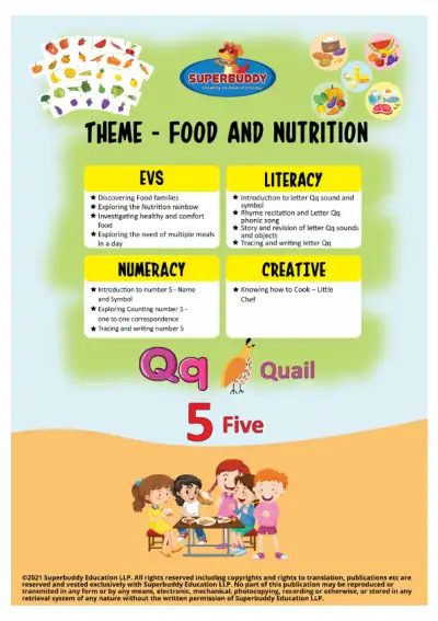 Preview of the first page of Nursery · Food and Nutrition · Week 21 — Combined week package (TP + Tasksheets)