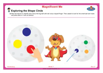 Preview of the first page of Exploring the Shape Circle