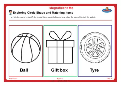 Preview of the first page of Exploring Circle Shape and Matching Items