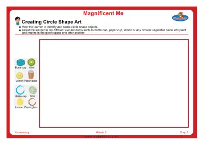 Preview of the first page of Creating Circle Shape Art