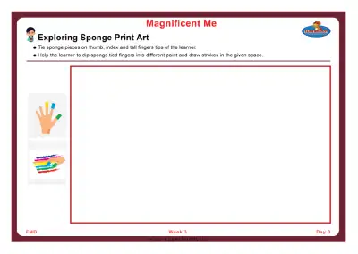 Preview of the first page of Exploring Sponge Print Art