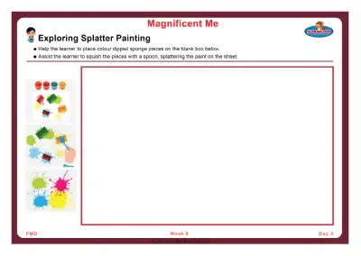 Preview of the first page of Exploring Splatter Painting