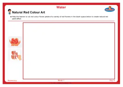Preview of the first page of Natural Red Colour Art