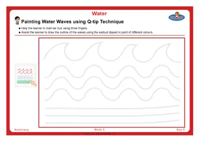 Preview of the first page of Painting Water Waves using Q-tip Technique