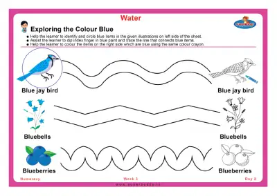 Preview of the first page of Exploring the Colour Blue