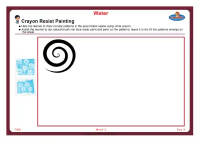Preview of the first page of Crayon Resist Painting