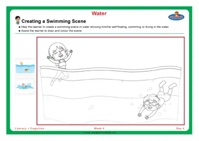 Preview of the first page of Creating a Swimming Scene