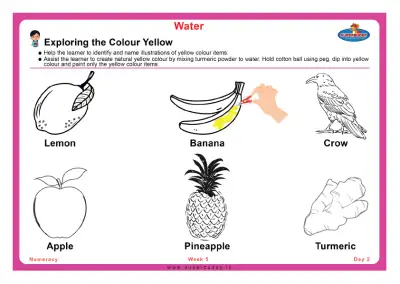 Preview of the first page of Exploring the Colour Yellow