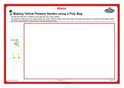 Preview of the first page of Making Yellow Flowers Garden using a Poly Bag