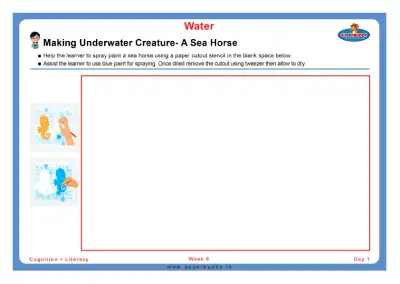 Preview of the first page of Making Underwater Creature- A Sea Horse