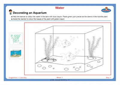 Preview of the first page of Decorating an Aquarium