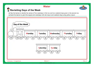 Preview of the first page of Revisiting Days of the Week