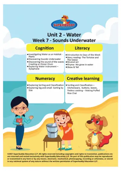Preview of the first page of Weekly Overview: Sounds Underwater
