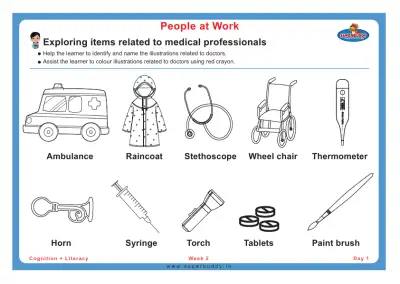Preview of the first page of Exploring items related to medical professionals