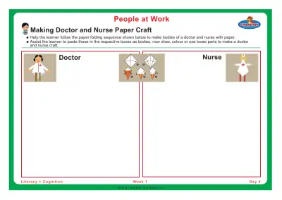 Preview of the first page of Making Doctor and Nurse Paper Craft