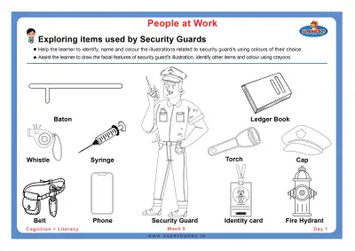 Preview of the first page of Exploring items used by Security Guards