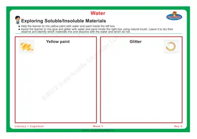 Preview of the first page of Exploring Soluble/Insoluble Materials