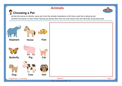 Preview of the first page of Choosing a Pet