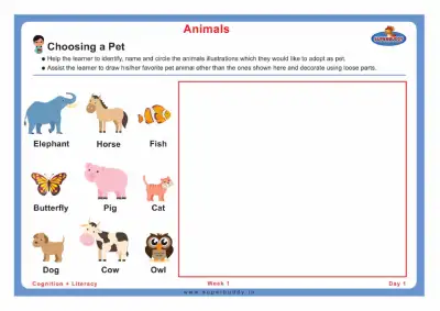 Preview of the first page of Choosing a Pet