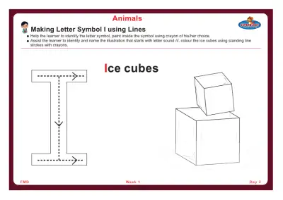 Preview of the first page of Making Letter Symbol I using Lines