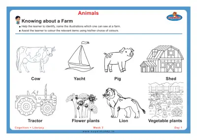 Preview of the first page of Knowing about a Farm
