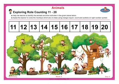 Preview of the first page of Exploring Rote Counting 11 - 20